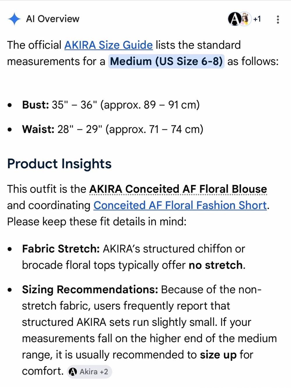 AKIRA Multi-Color Floral High-Neck Button Blouse - Picture 2 of 3